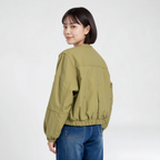 マルデザイン ショート丈 切替 防風 ジャケット
