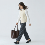リラックス感 ゆったり ニットベスト