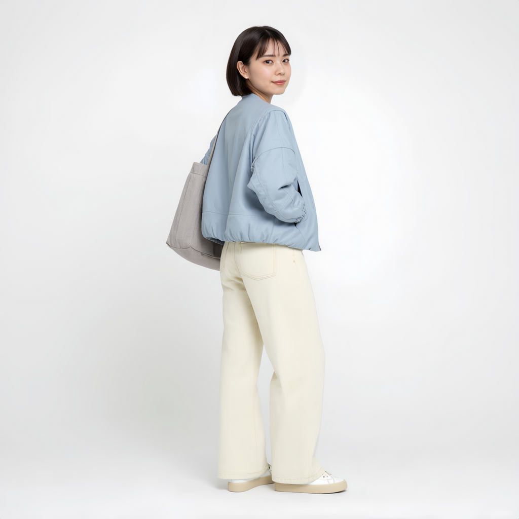 マルデザイン ショート丈 切替 防風 ジャケット