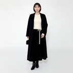 細見え フィット感 リブ ニットセットアップ