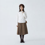 ゆったり リラックス フロントボタン ドレープシャツ