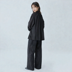 リラックス感 ゆったり リボン付き 薄手 シャツ