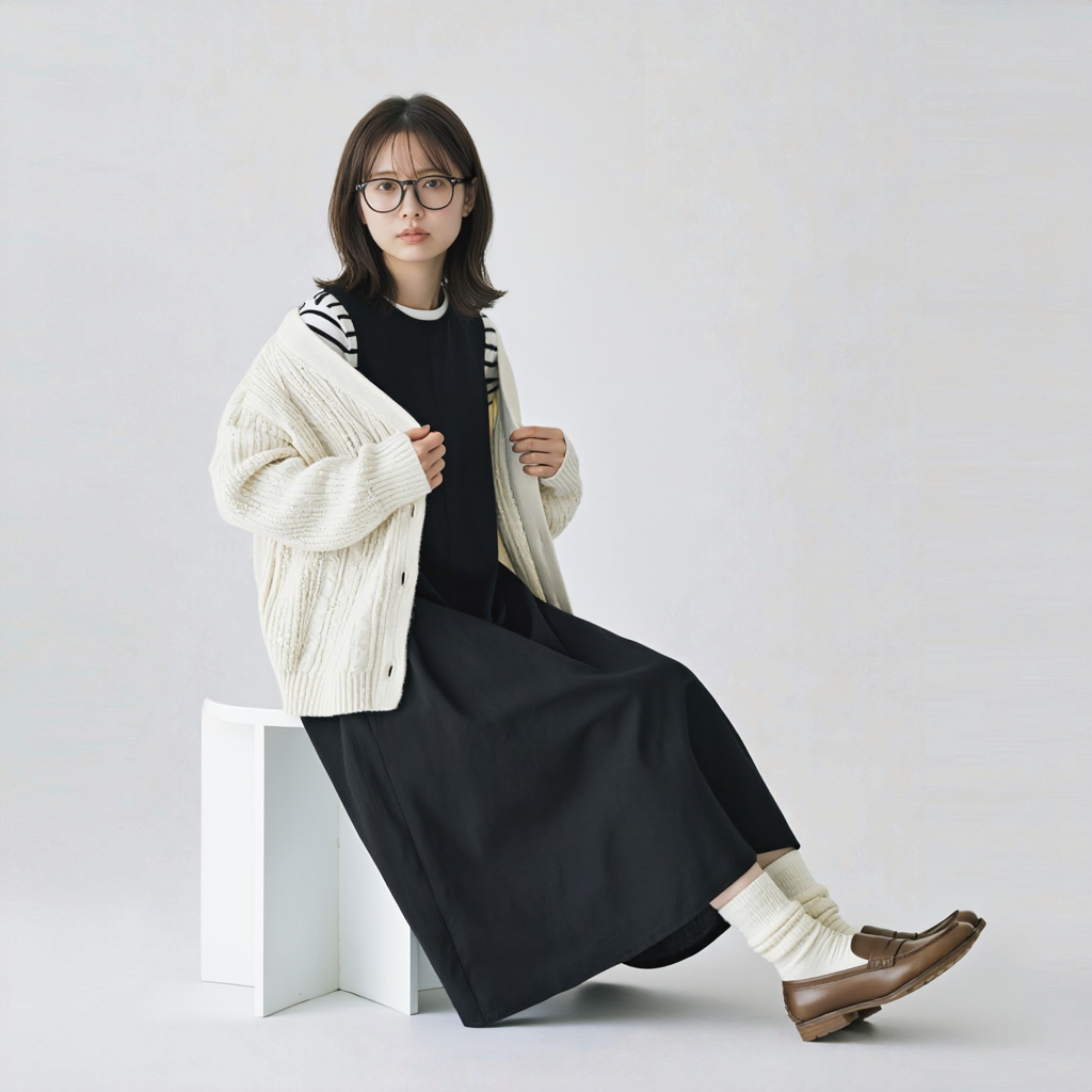 リラックス感 ゆったり ノースリーブ 綿麻 ワンピース