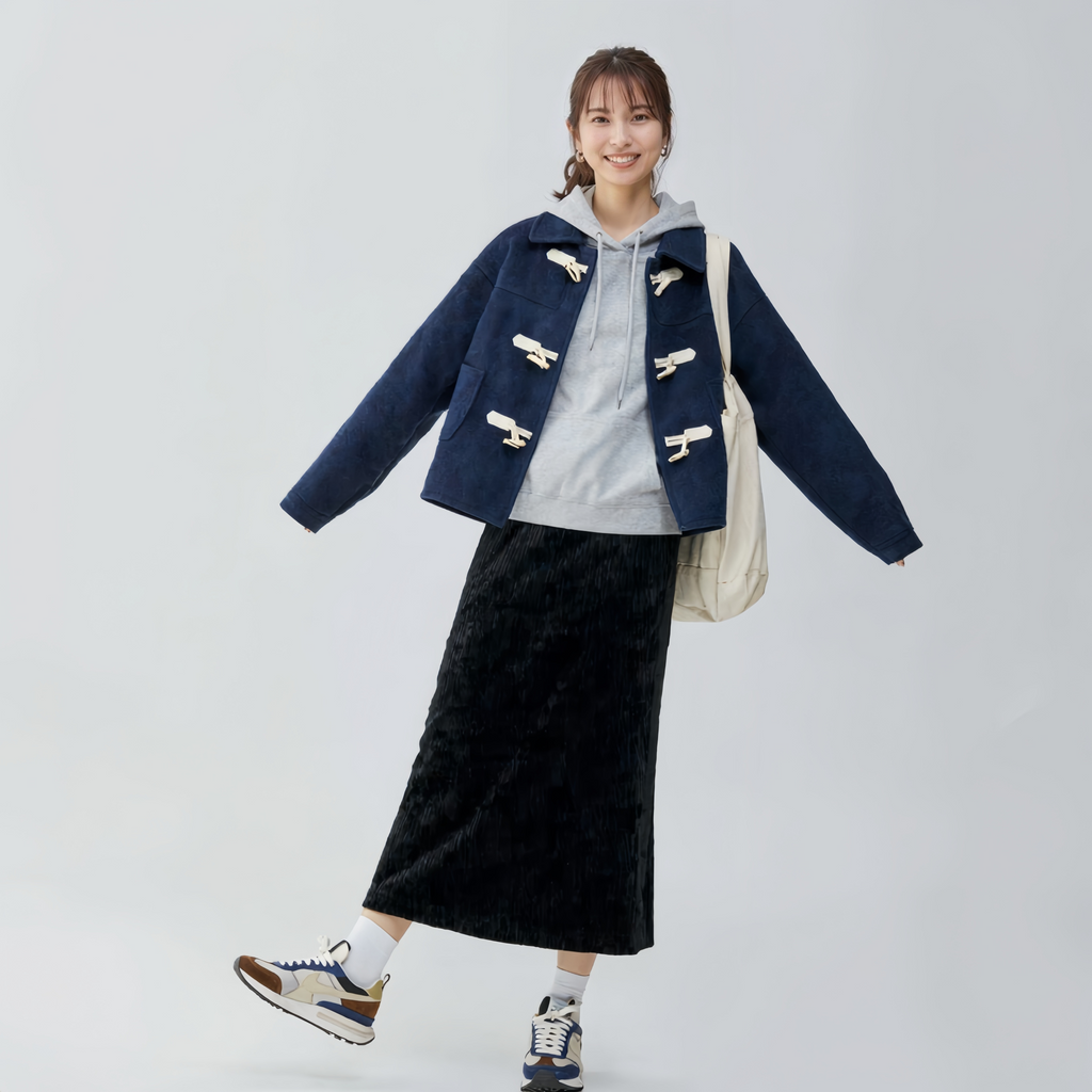 ロングフィッシュテールローワールベルベットスカート