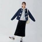ロングフィッシュテールローワールベルベットスカート