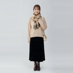 ロングフィッシュテールローワールベルベットスカート