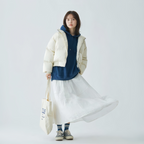 レトロテクスチャーAラインスカート