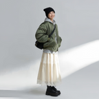 シンプル衿付きリブニット