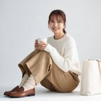 ドレープハイウエストワイドパンツ