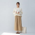 ドレープハイウエストワイドパンツ
