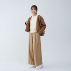 ドレープハイウエストワイドパンツ