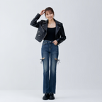 シンプルストレートデニム