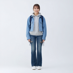 シンプルストレートデニム