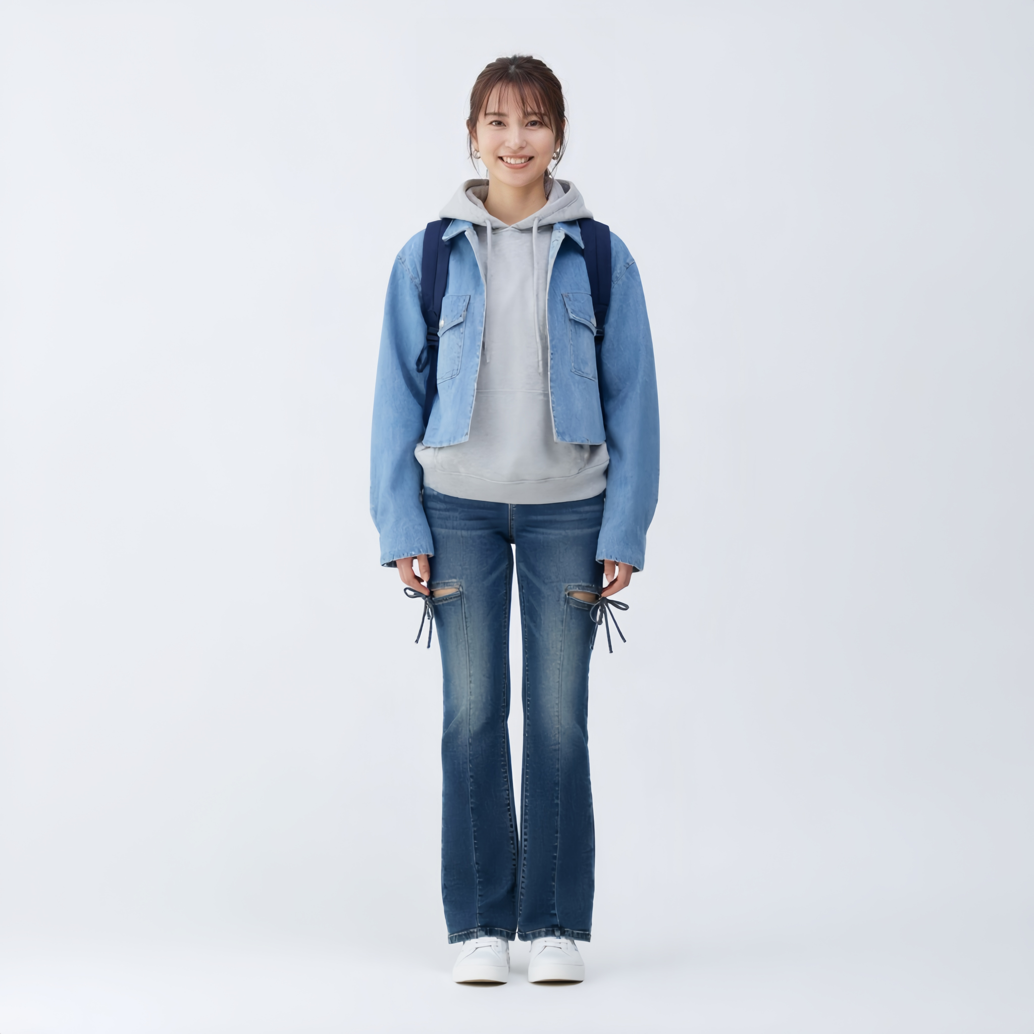 シンプルストレートデニム