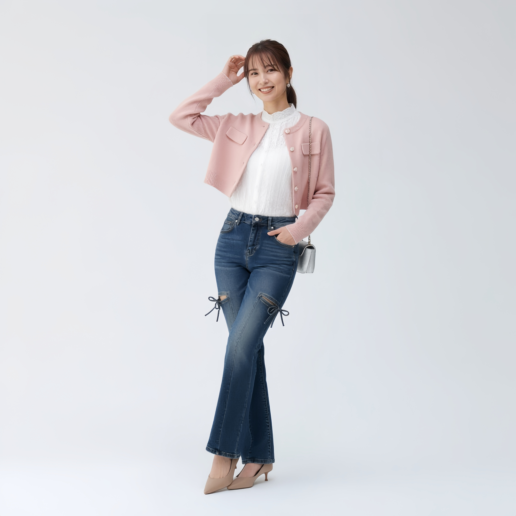 シンプルストレートデニム
