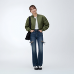 シンプルストレートデニム
