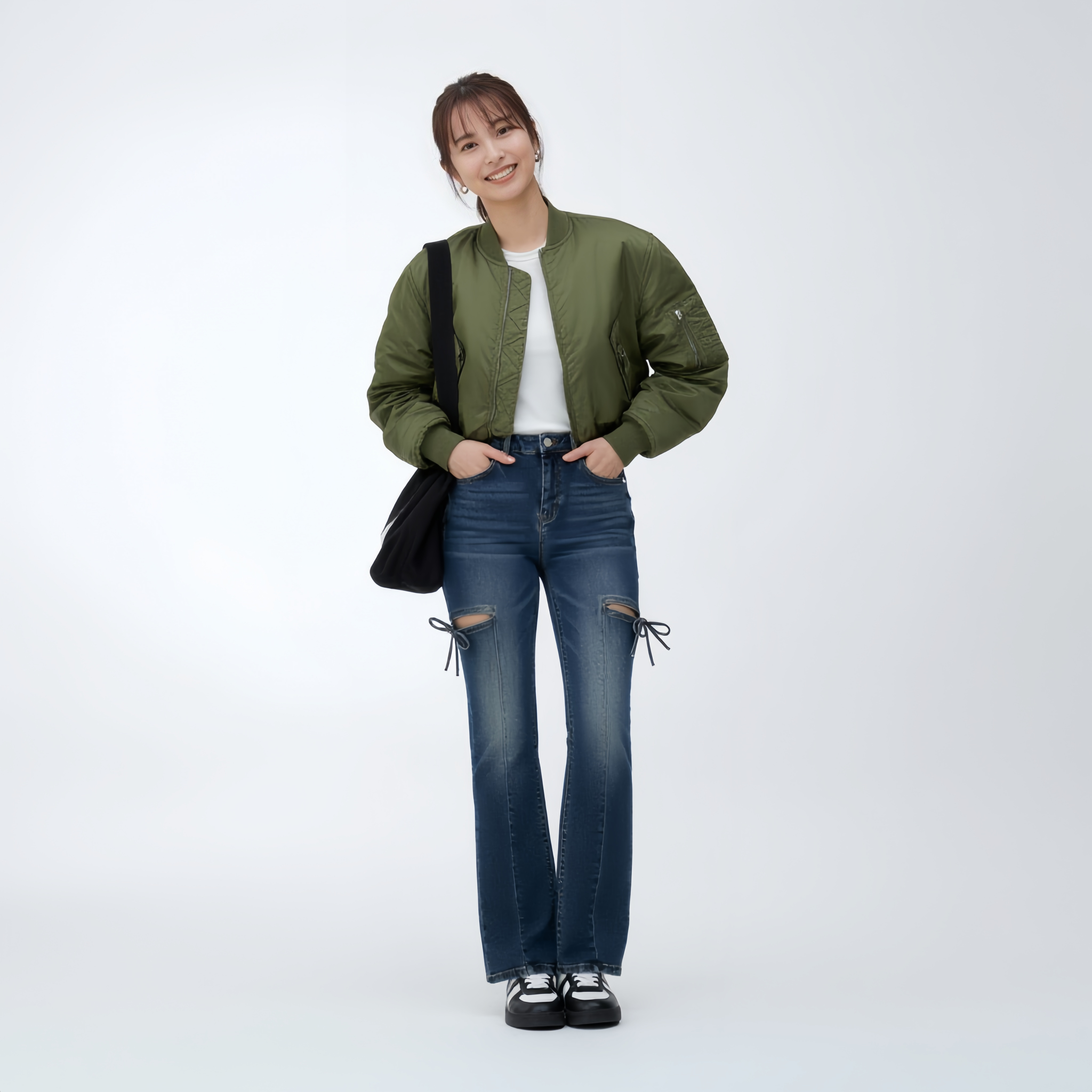 シンプルストレートデニム