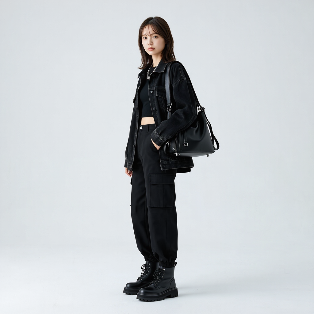 レトロ 2WAY 切り替え 大容量 トートバッグ